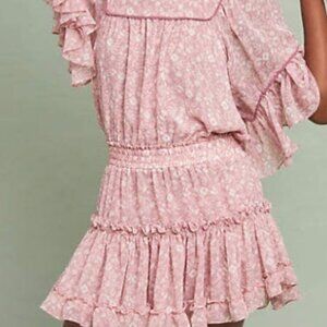 MISA LOS ANGELES ink Floral Ruffle Dress